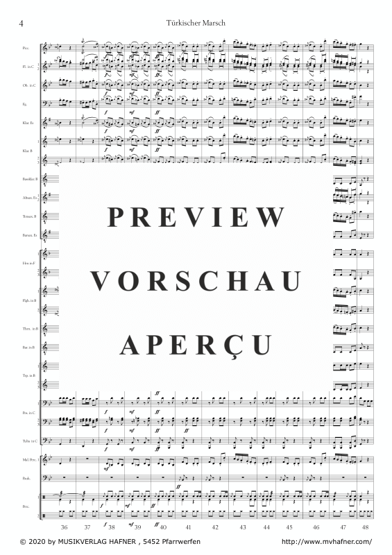 Product gallery: Page 9 of 11 Türkischer Marsch, , (large wind orchestra)