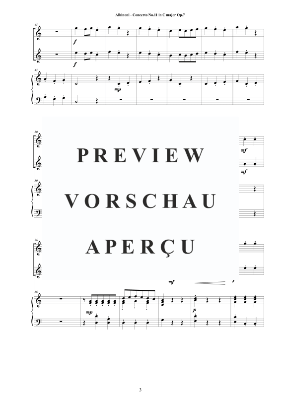 Product gallery: Page 4 of 11 Oboe Concerto No.11 in C-Dur Op.7, , 2 Oboes and Piano/Harpsichord
