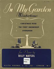 cover: Evergreen (from 'In My Garden (Wintertime)'), Billy Mayerl, Klavier