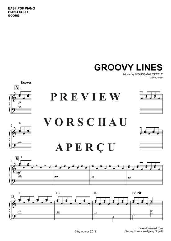 Product gallery: Page 2 of 3 Groovy Lines , , Piano Solo