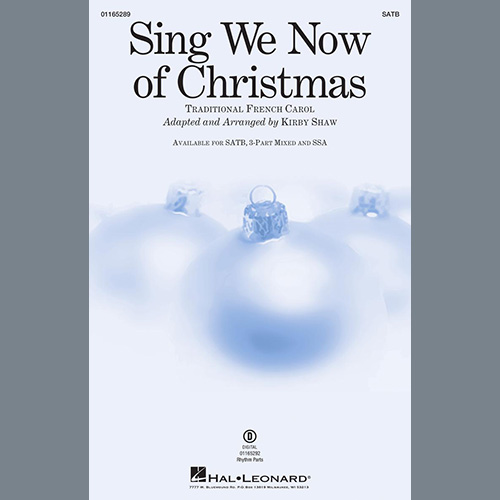 cover: Sing We Now Of Christmas (arr. Kirby Shaw), Traditional French Carol