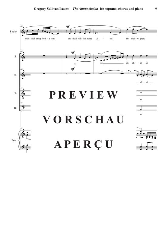 gallery: The Annuciation from « Behold : A Christmas Service » , , (Sopran Solo, Gemischter Chor + Klavier)