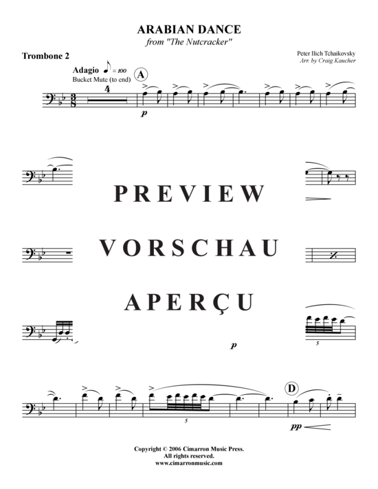 Product gallery: Page 8 of 13 Arabian Dance , , (Trombone Quartet)