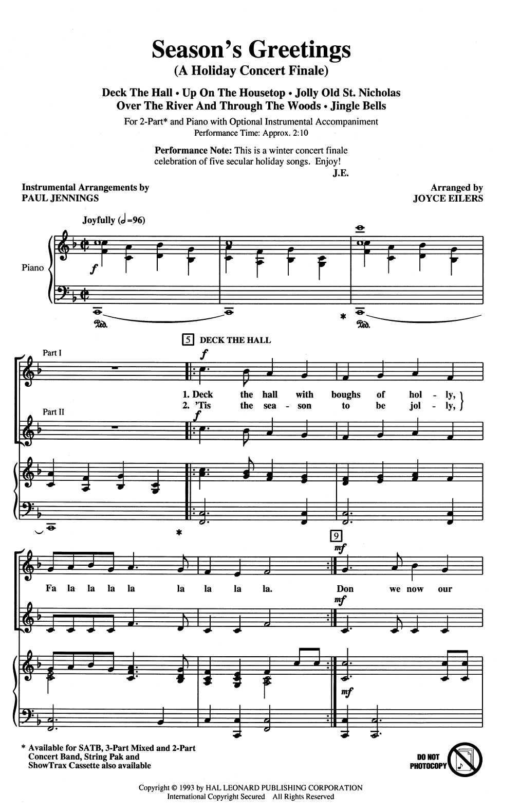 Produktbild zu: Season's Greetings (Medley)