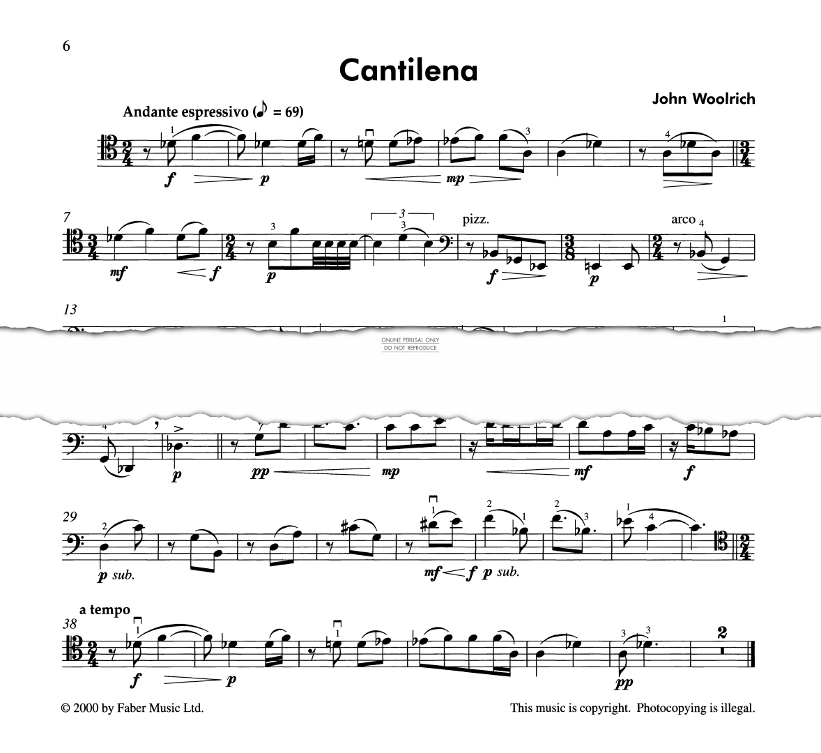 Produktgalerie: Seite 1 von 1 Cantilena, John Woolrich, Klavier, Violoncello