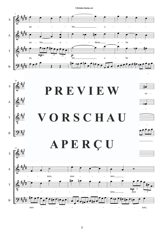 Produktgalerie: Seite 3 von 11 Christus factus est - Ambrosianischer Gesang, , Gemischter Chor