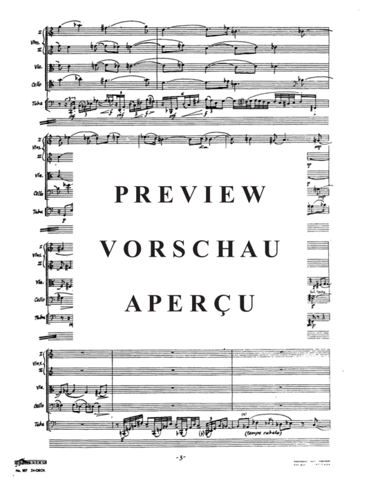 Produktgalerie: Seite 7 von 21 Quintet , , (Quintett für Streicherquartett + Tuba Solo)