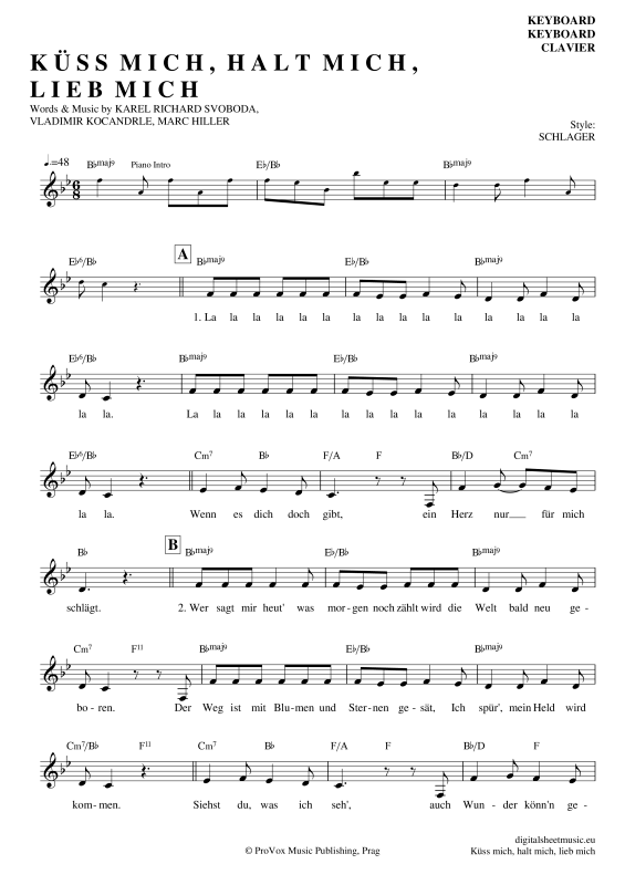 Product picture to: Küss Mich, Halt Mich, Lieb MichBeatrice Egli / Karel Svoboda 