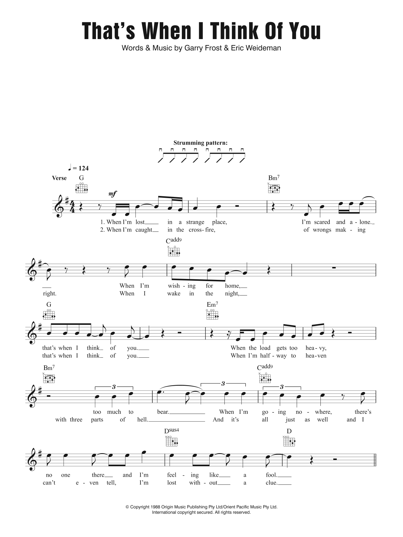 Produktbild zu: That's When I Think Of You