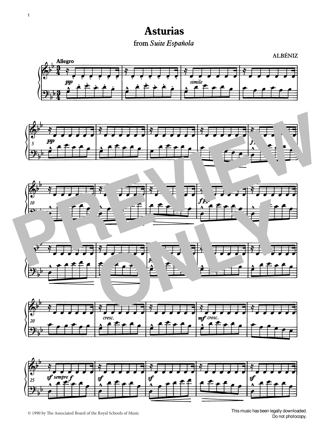 Produktgalerie: Seite 1 von 1 Asturias from Graded Music for Tuned Percussion, Book IV, Isaac Albeniz, Percussion