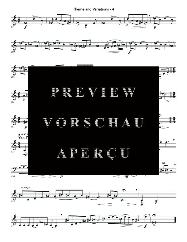Produktgalerie: Seite 9 von 11 Theme and Variations, Op. 32, , (Horn in F Solo)