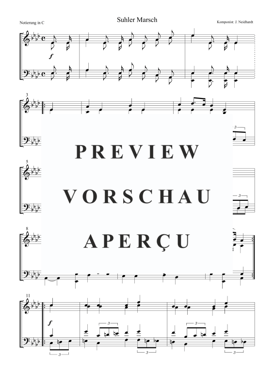 Produktgalerie: Seite 2 von 5 Suhler Marsch, , Posaunenchor