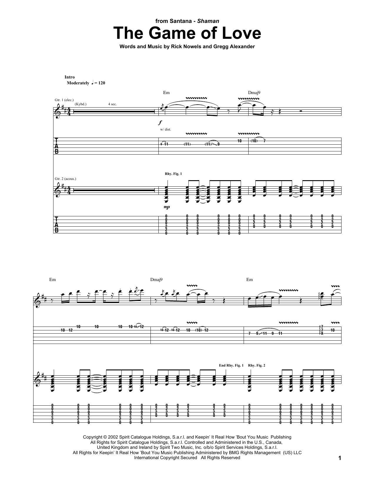 Product gallery: Page 1 of 1 The Game Of Love, Santana featuring Michelle Branch