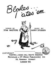 cover: Blokes... I 'ates 'em, Harry Stogden