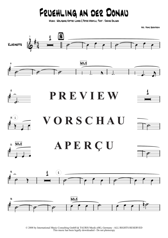 Product gallery: Page 17 of 21 Frühling an der Donau , Hofbräuhaus-Band, (Combo + 2 Horns/Voc opt.)