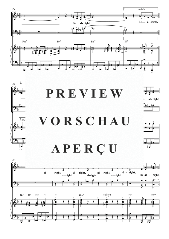 Produktgalerie: Seite 8 von 9 I´ve Got a Feeling, , Gemischter Chor SAB, Sopran Solo und Klavier