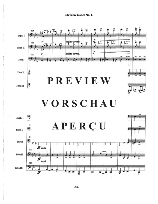 Product gallery: Page 19 of 21 Slavonic Dances Op. 46 No. 1 , , (Tuba Quartett EETT)