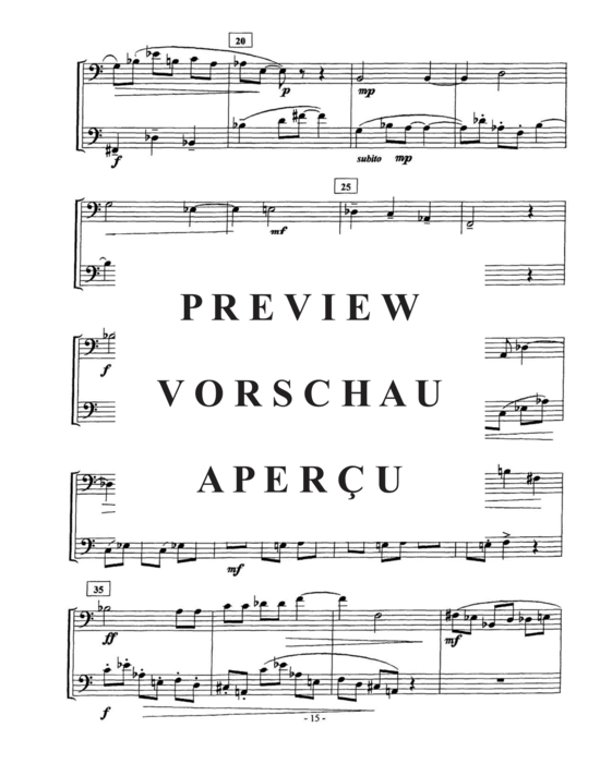 Produktgalerie: Seite 36 von 37 Six Duodecadent Duets , , (Euphonium Duett)