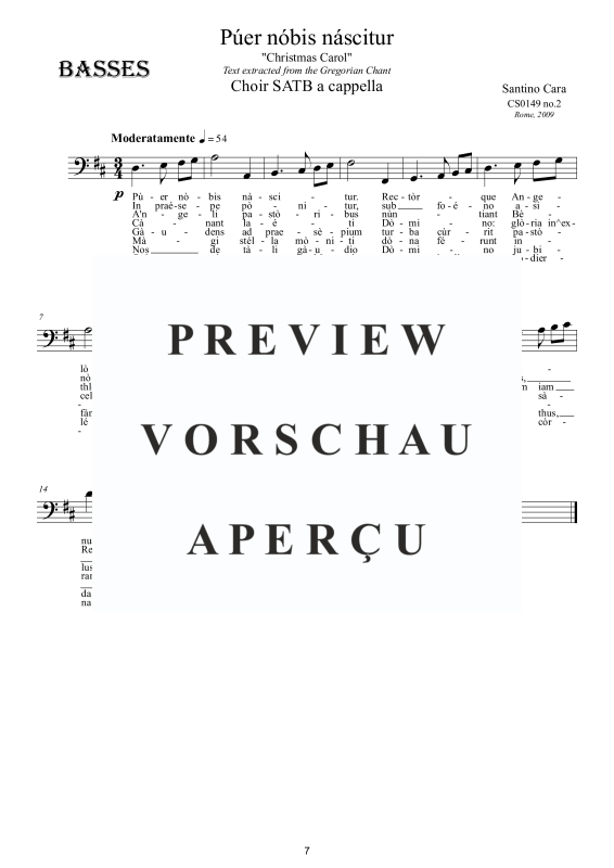 Produktgalerie: Seite 8 von 8 Púer nóbis náscitur, , Gemischter Chor