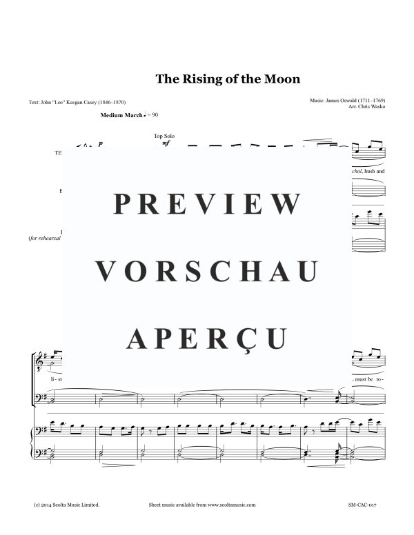 Produktgalerie: Seite 3 von 11 The Rising of the Moon, , Gemischter Chor