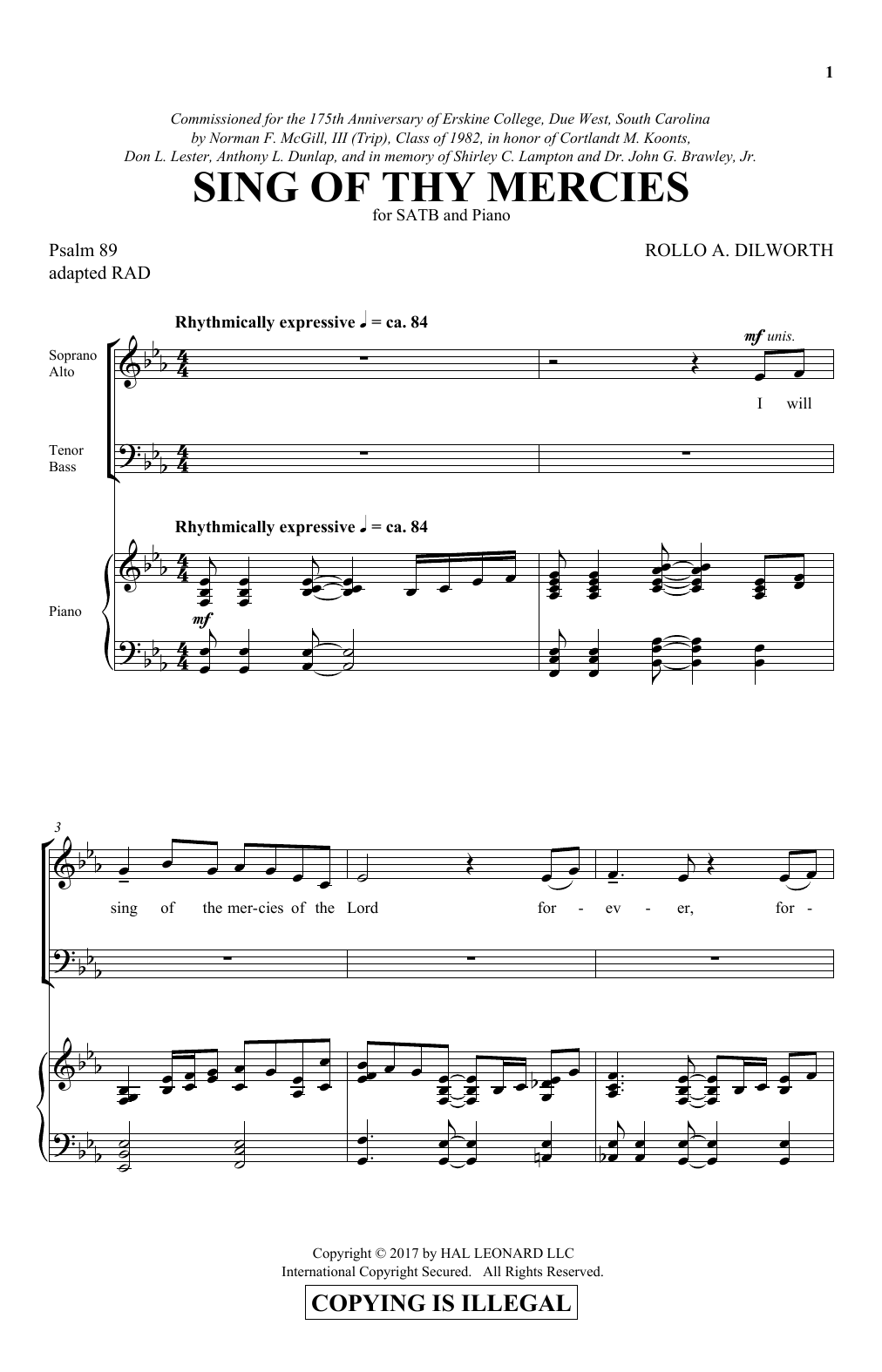 Produktbild zu: Sing Of Thy Mercies