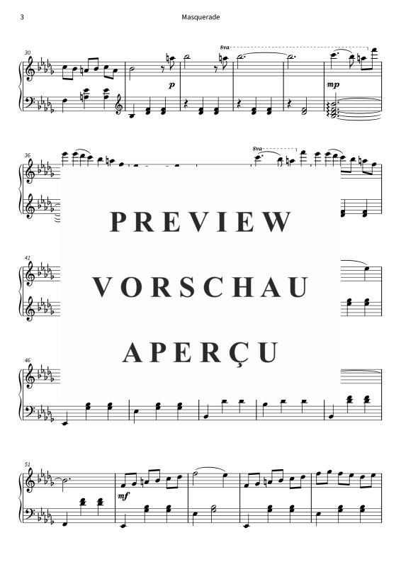 gallery: Masquerade - from the album The Valley, Niklas Blumenthaler, (Klavier Solo)