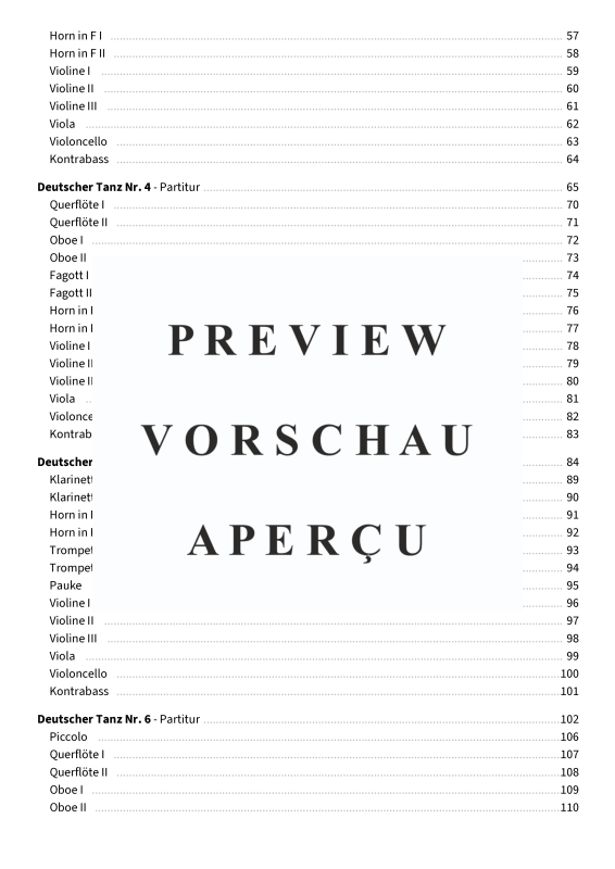 Produktgalerie: Seite 6 von 11 12 Deutsche Tänze - Fassung für Jugendkammerorchester, , Jugendkammerorchester