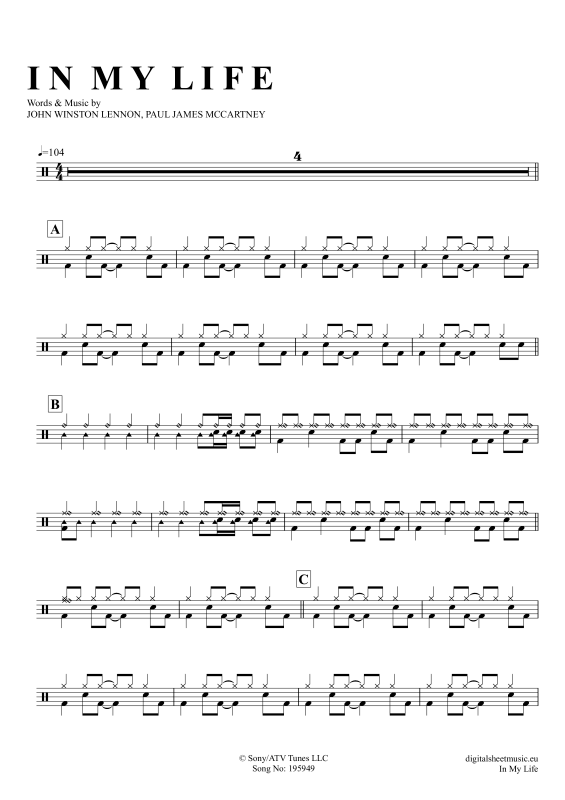 Product picture to: In My LifeThe Beatles