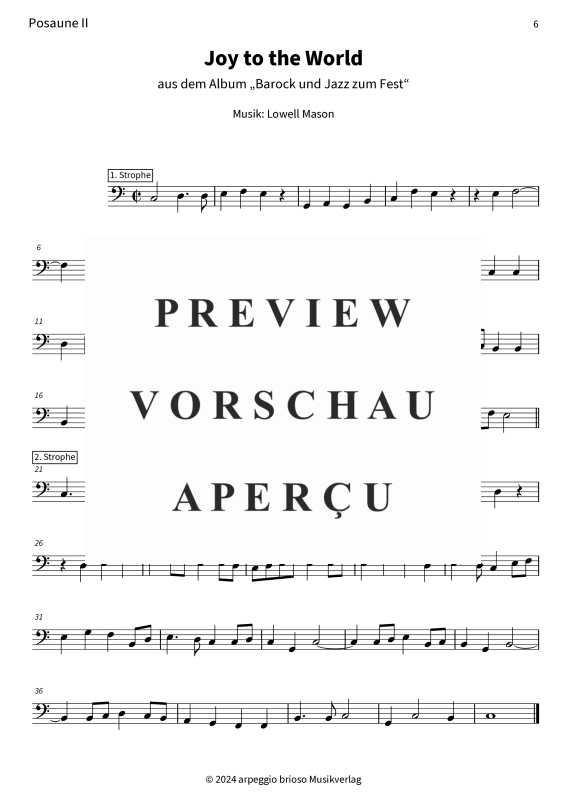 Product gallery: Page 8 of 8 Joy to the World - aus dem Album Barock und Jazz zum Fest, , (Duet 2x trombone)