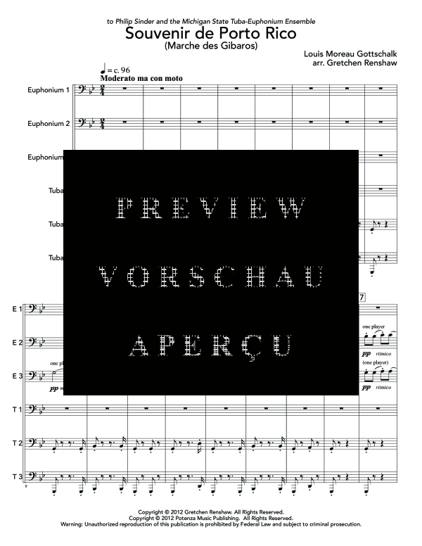 Produktgalerie: Seite 5 von 11 Souvenir de Porto Rico, , (Tuba Ensemble EEETTT)