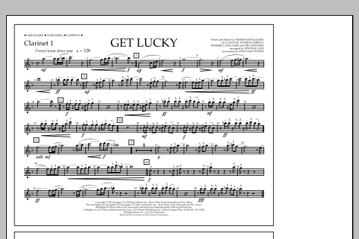 Product picture to: Get Lucky - Clarinet 1