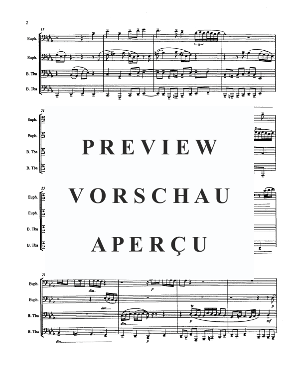 Produktgalerie: Seite 4 von 10 Wachet auf, ruft uns die Stimme - Choral Prelude, , Tuba Quartett