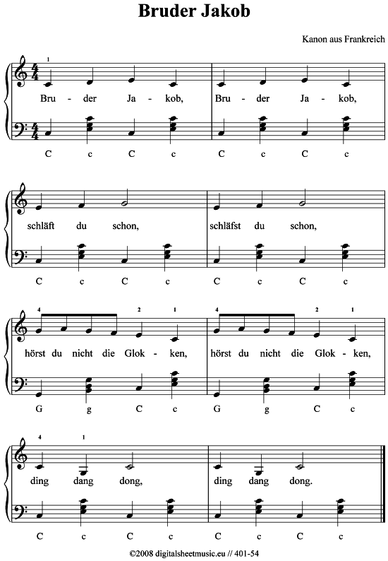 Product picture to: Bruder Jakob Kanon