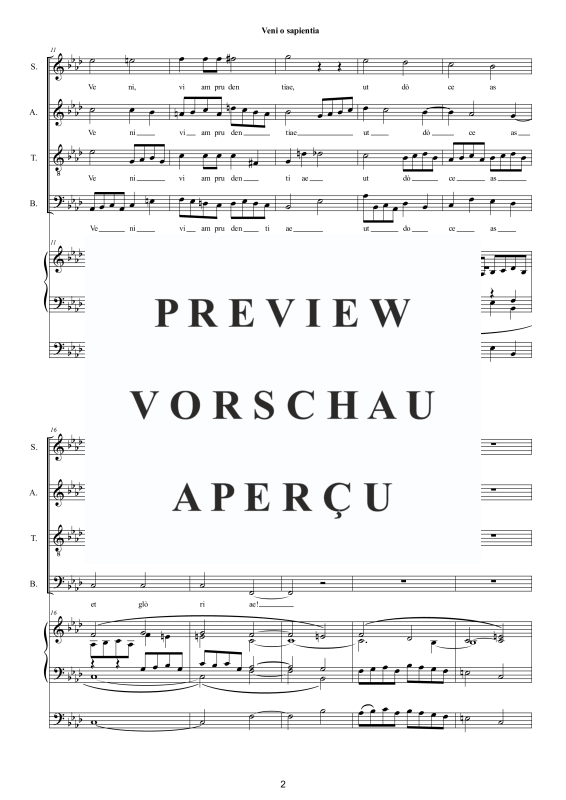 Produktgalerie: Seite 3 von 8 Veni o sapientia - Motette, , Gemischter Chor und Orgel