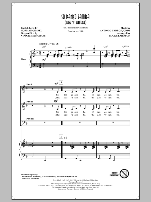 Produktbild zu: So Danco Samba (Jazz 'N' Samba)
