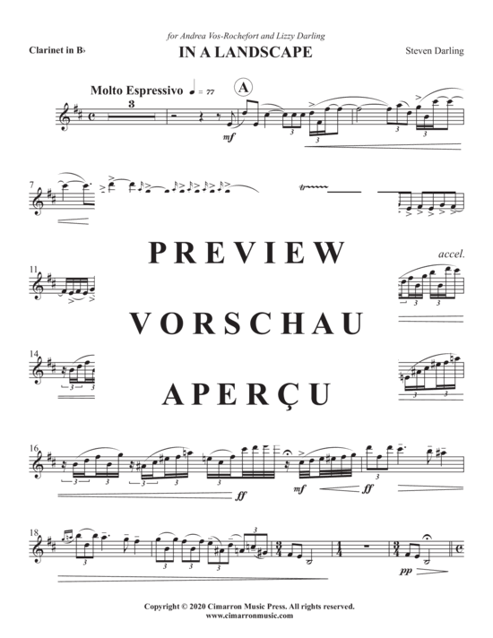 Product gallery: Page 12 of 14 In a Landscape , , (Woodwind duet for flute + clarinet in Bb)