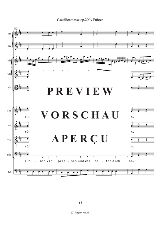 gallery: Caecilienmesse op. 200 , , (Partitur + Einzelstimmen)