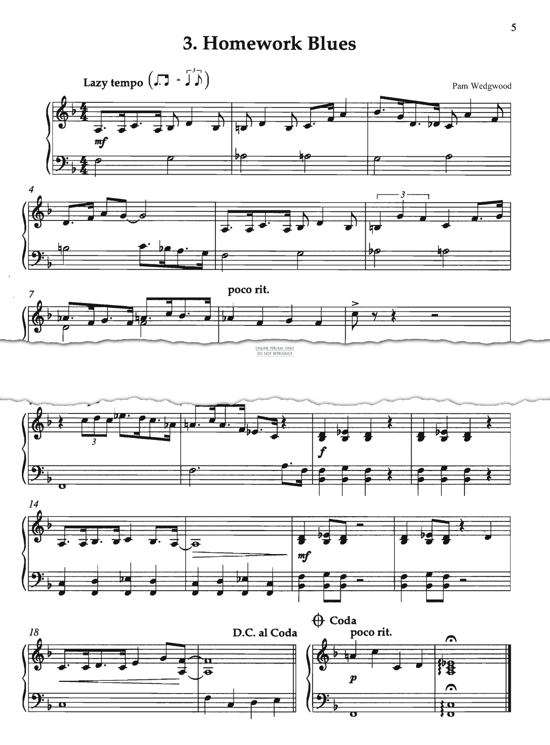 Product gallery: Page 1 of 1 Homework Blues, Pam Wedgwood