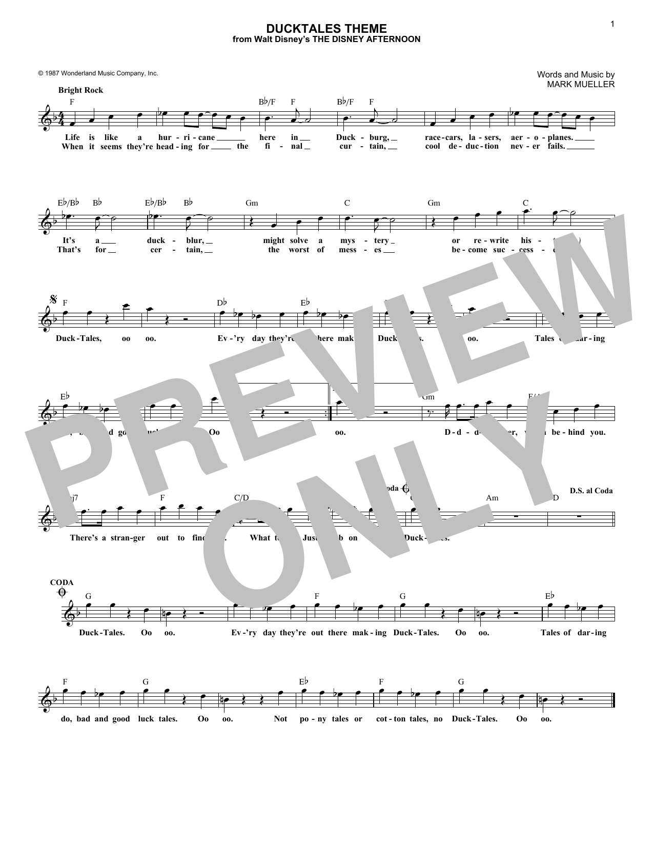 Produktbild zu: DuckTales Theme