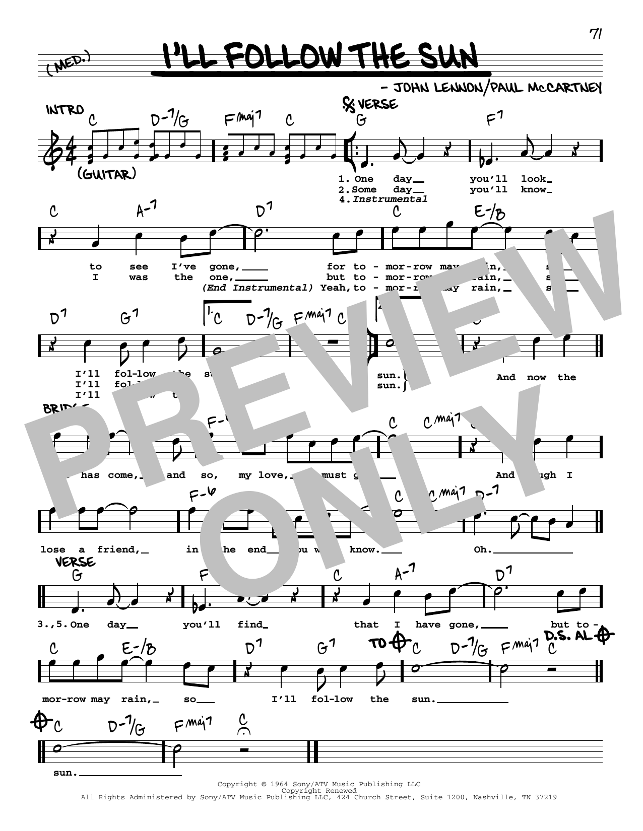 Product gallery: Page 1 of 1 I'll Follow The Sun [Jazz version], The Beatles