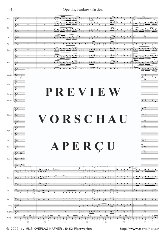 Product gallery: Page 10 of 11 Opening Fanfare, , (large wind orchestra)