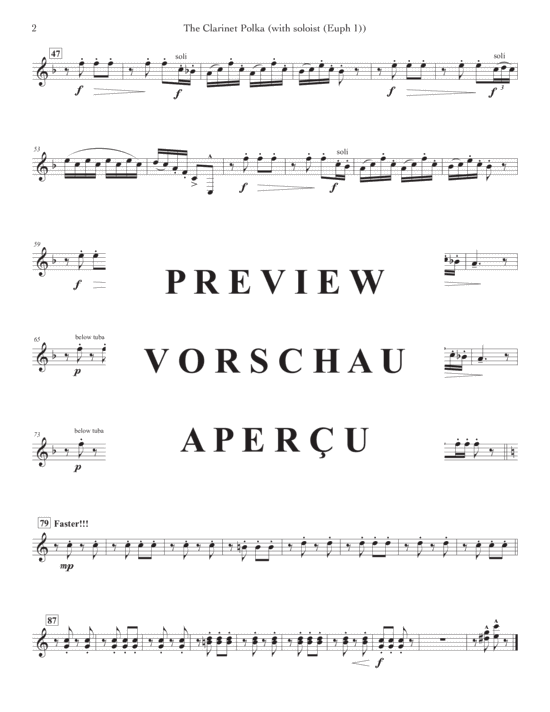 Product gallery: Page 14 of 21 Clarinet Polka, The , , (Tuba Quartet EETT + Euphonium Solo)