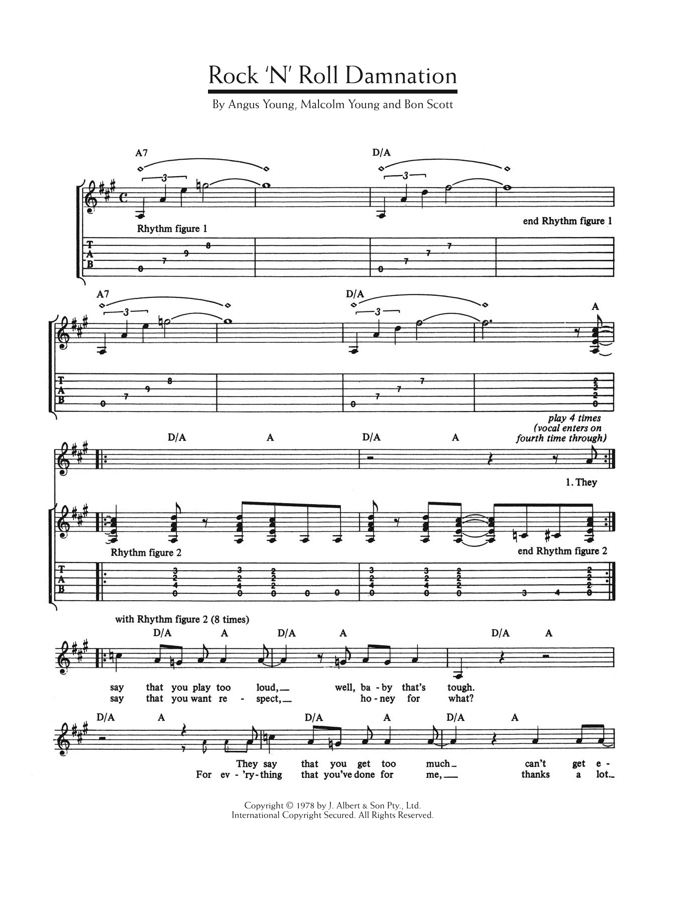 Produktgalerie: Seite 1 von 1 Rock 'n' Roll Damnation, AC/DC, Gitarre