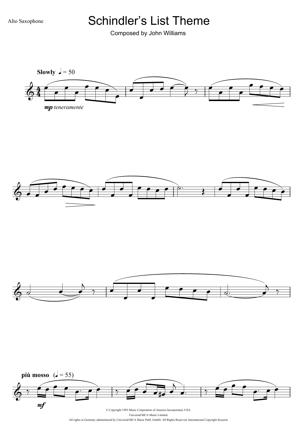 Product gallery: Page 1 of 1 Schindler's List, John Williams