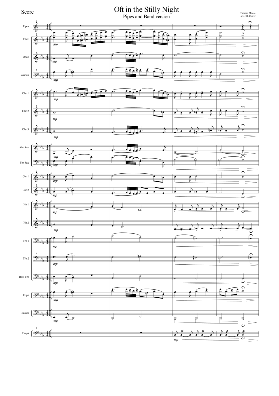 Produktgalerie: Seite 1 von 11 Oft in the stilly Night, , Concert Band und Dudelsack Solo