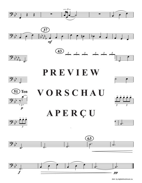 Produktgalerie: Seite 14 von 14 Clair de Lune, , (2xTrompete in B, Horn in F, Posaune)