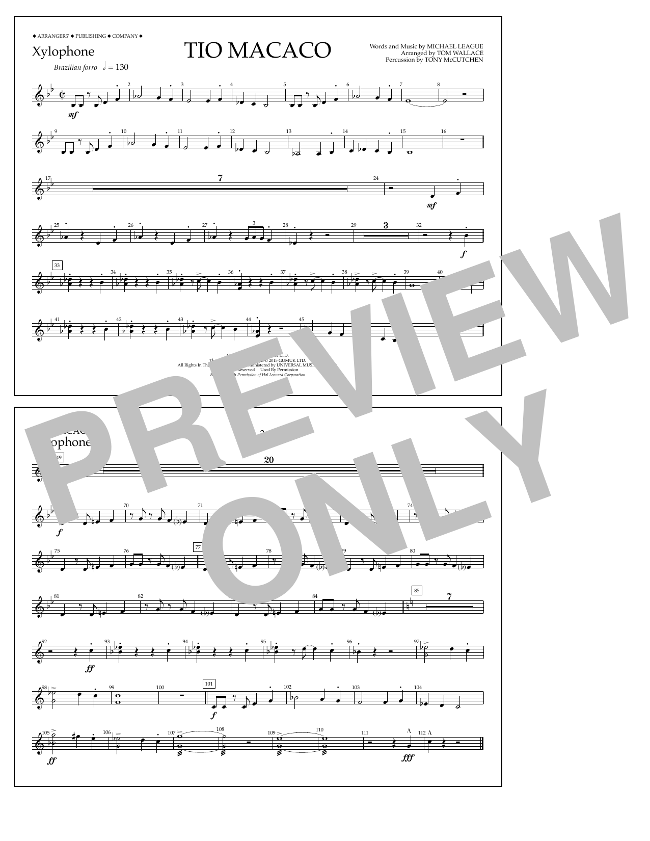 Produktgalerie: Seite 1 von 1 Tio Macaco - Xylophone, Tom Wallace, Ensemble