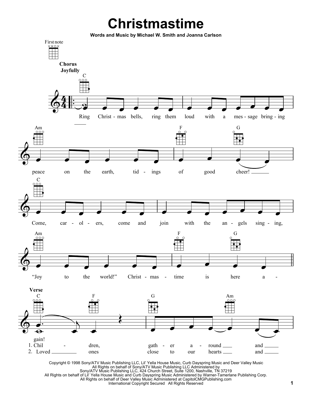 Product gallery: Page 1 of 1 Christmastime, Michael W. Smith