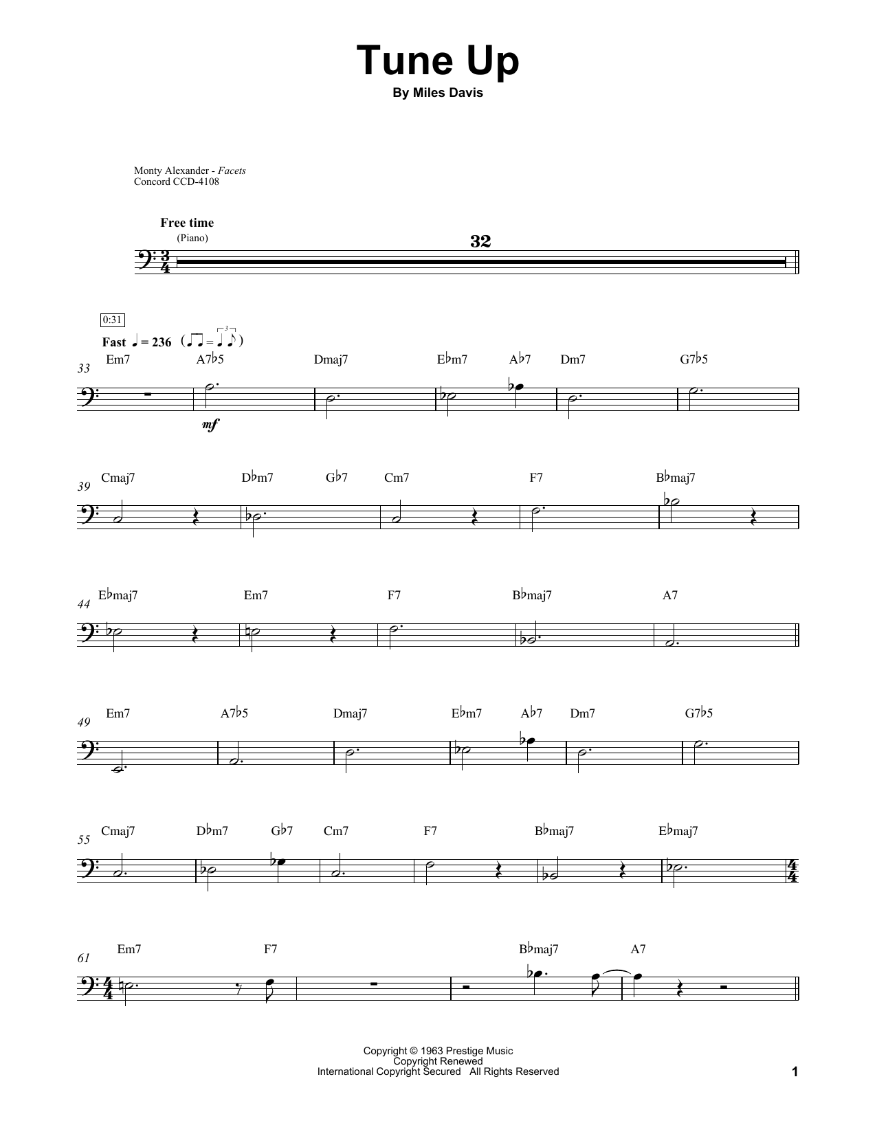 Produktgalerie: Seite 1 von 1 Tune Up, Ray Brown, Kontrabass
