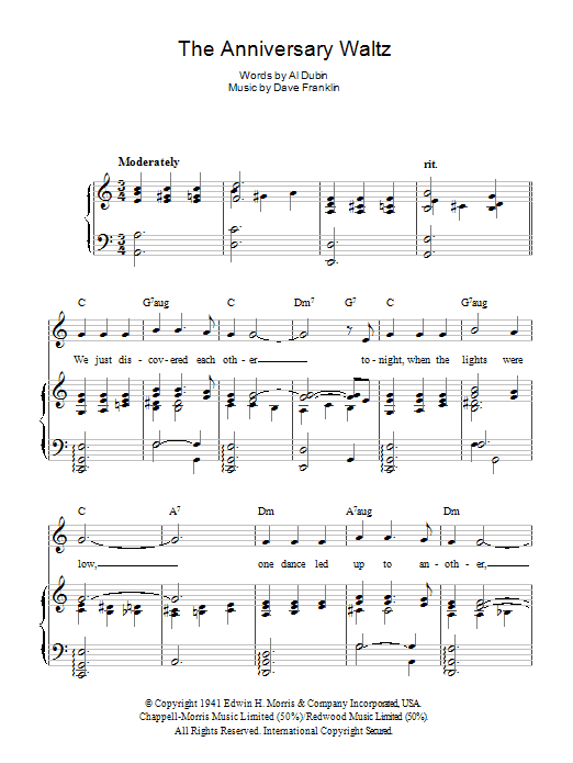 Product gallery: Page 1 of 1 The Anniversary Waltz, Bing Crosby